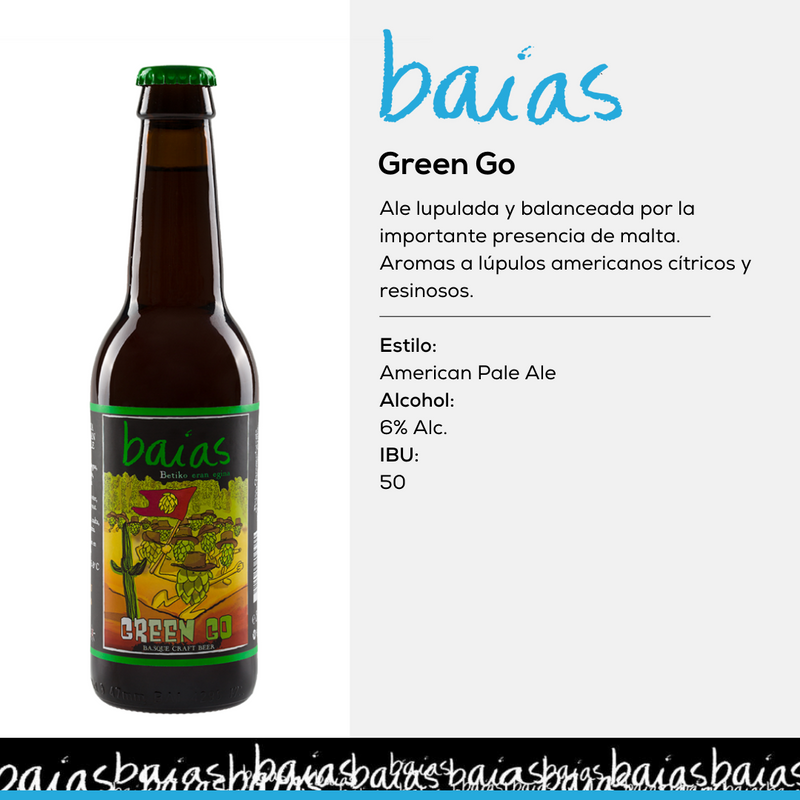 Cerveza BAIAS GREEN